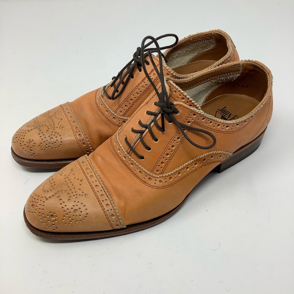 Jon Fluevog UK size 4.5 Orange Oxford Shoes